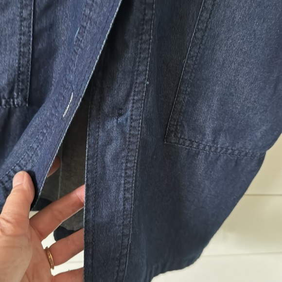 Lanvin ❤️ Acne Size 38 ( approximate US) Chambray denim Shirt Dress - Picture 10 of 15